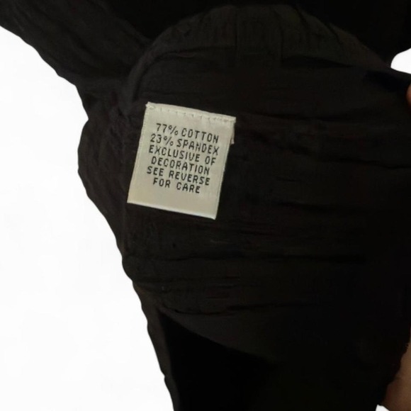 Cambridge Dry Goods Ribbed Lace Mesh Tank Top Black Stretch Y2K Small - Picture 4 of 4